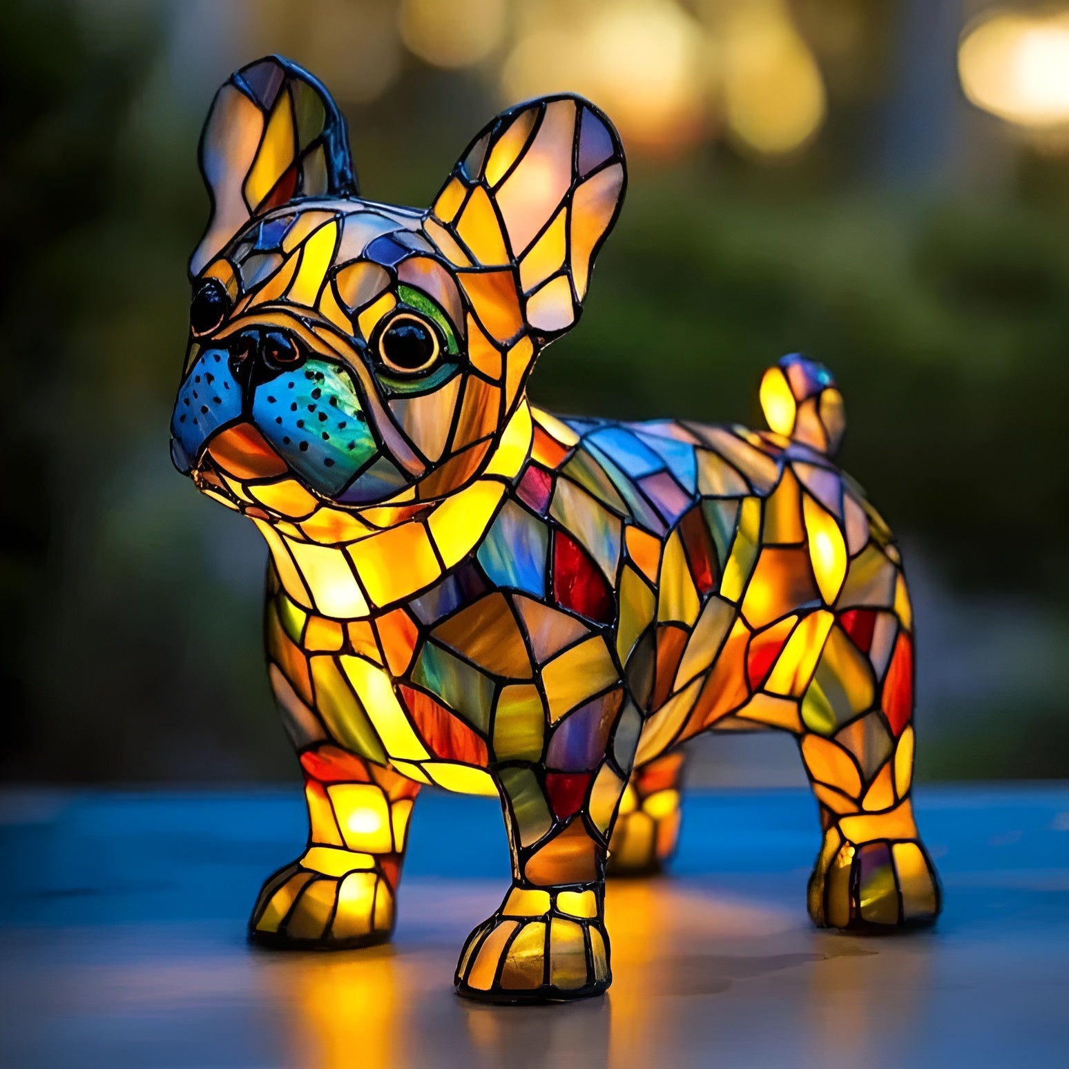 Biscotte – Lampe med glans fra fransk bulldog