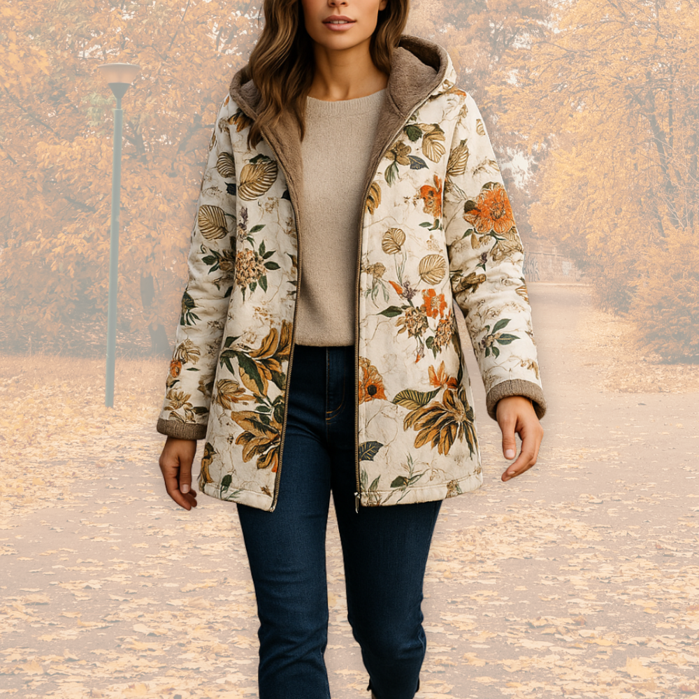 Camellia – Varm Jakke med Fleecefôr