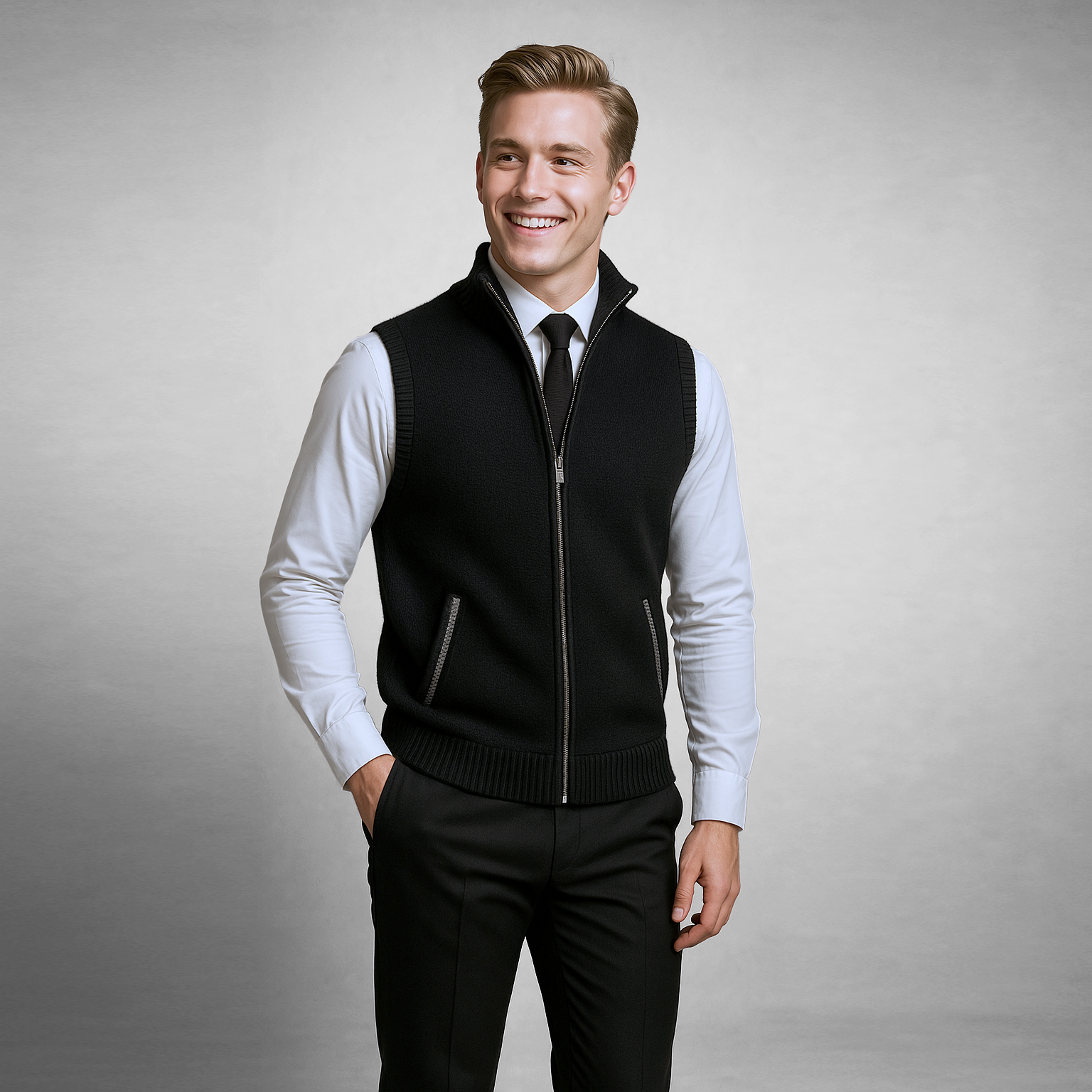 Harrison Gilet med Hel Glidelås
