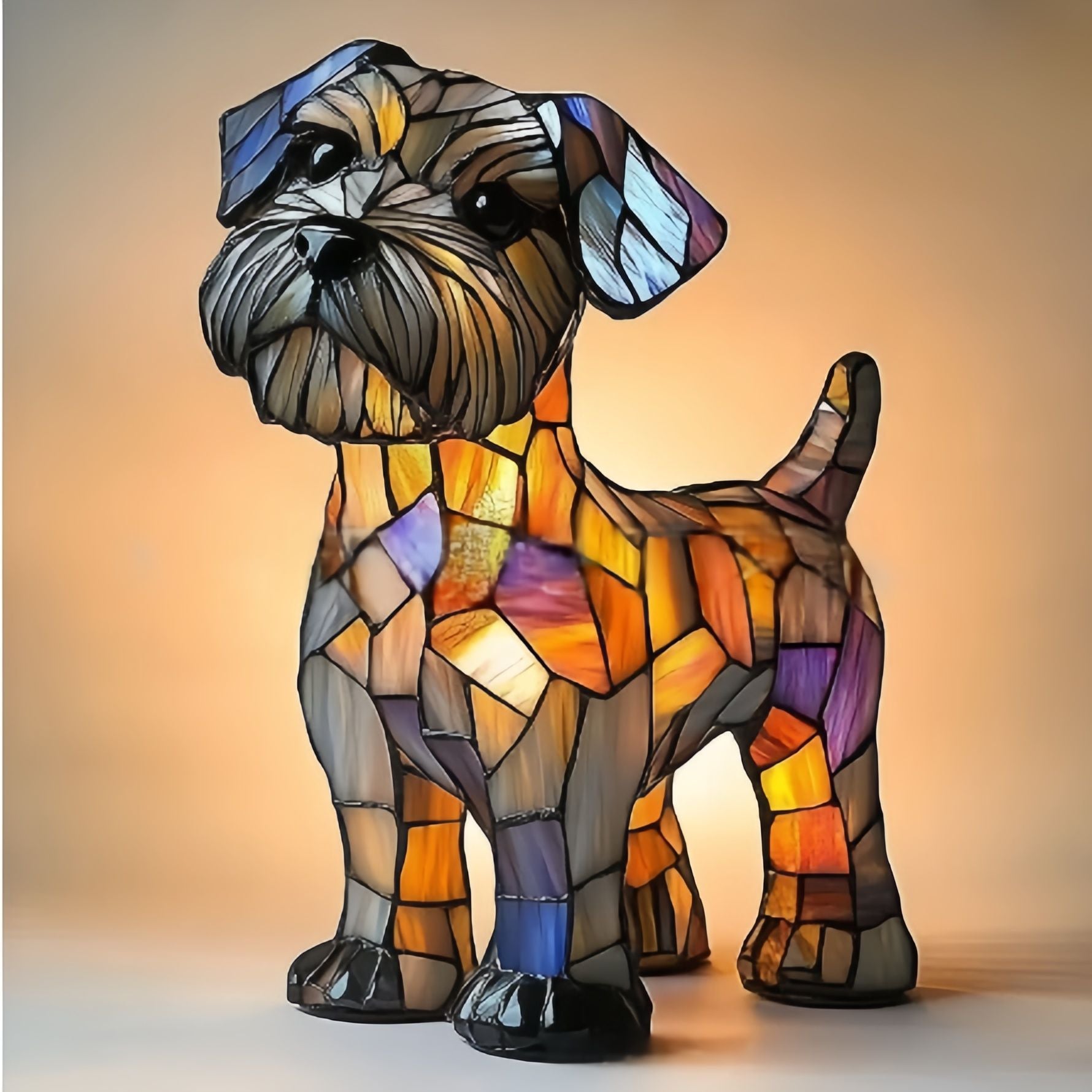 Doudou – Magisk hundelampe i farget glass