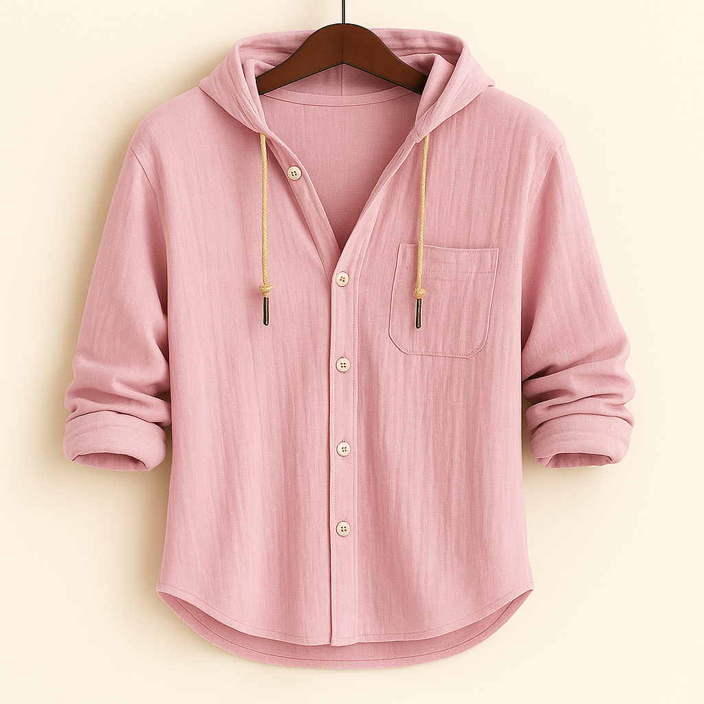 Mikkel | Casual Hoodie-skjorte