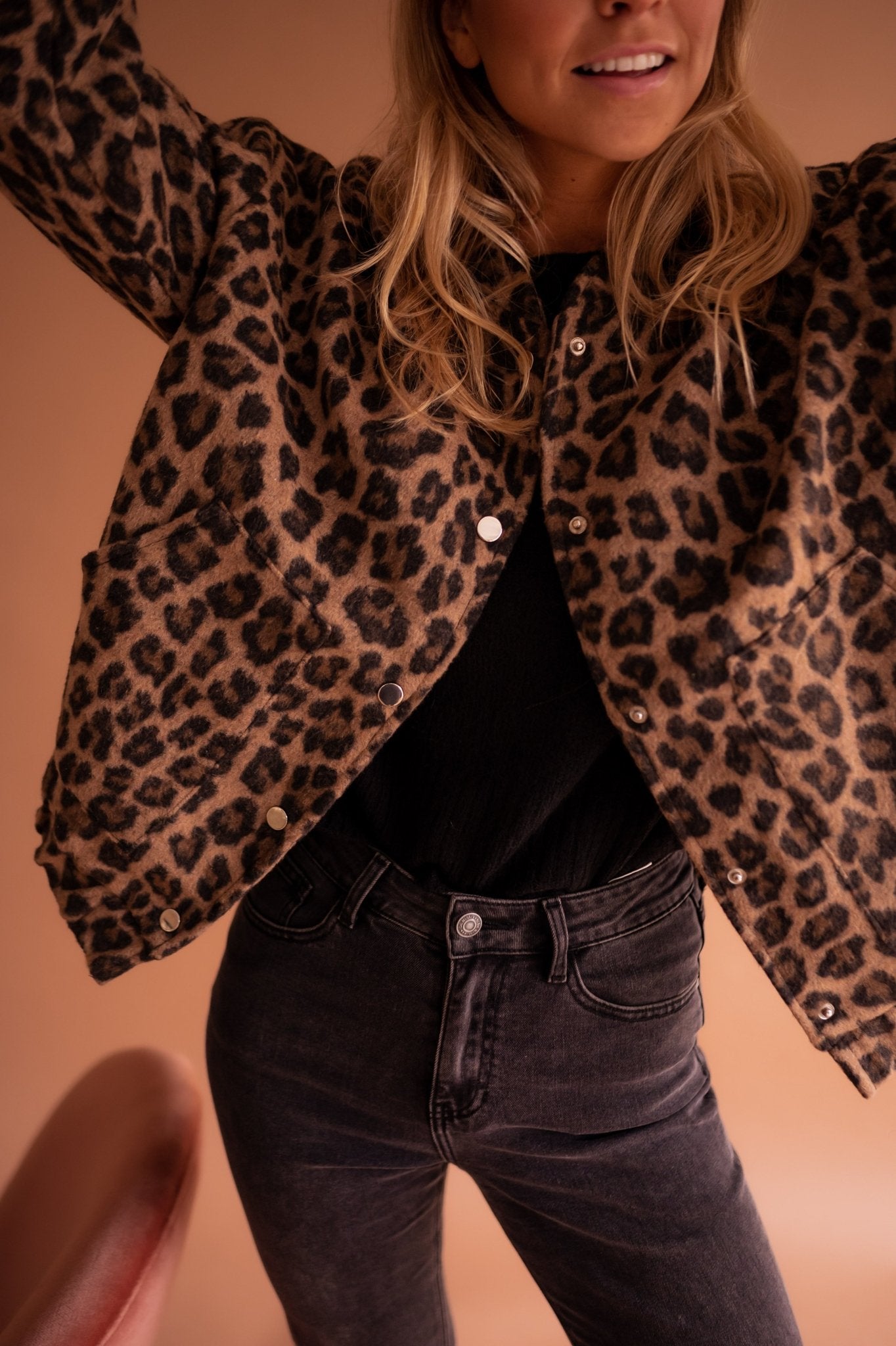 Luna | Trendjakke med leopardmønster