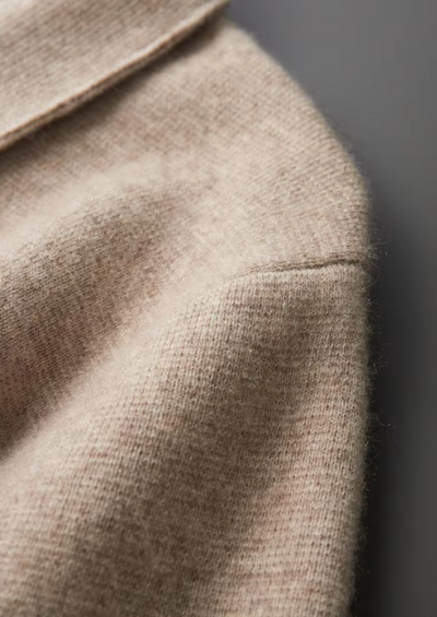 Oskar™ | Ekstrafin merinoull zip polo cardigan