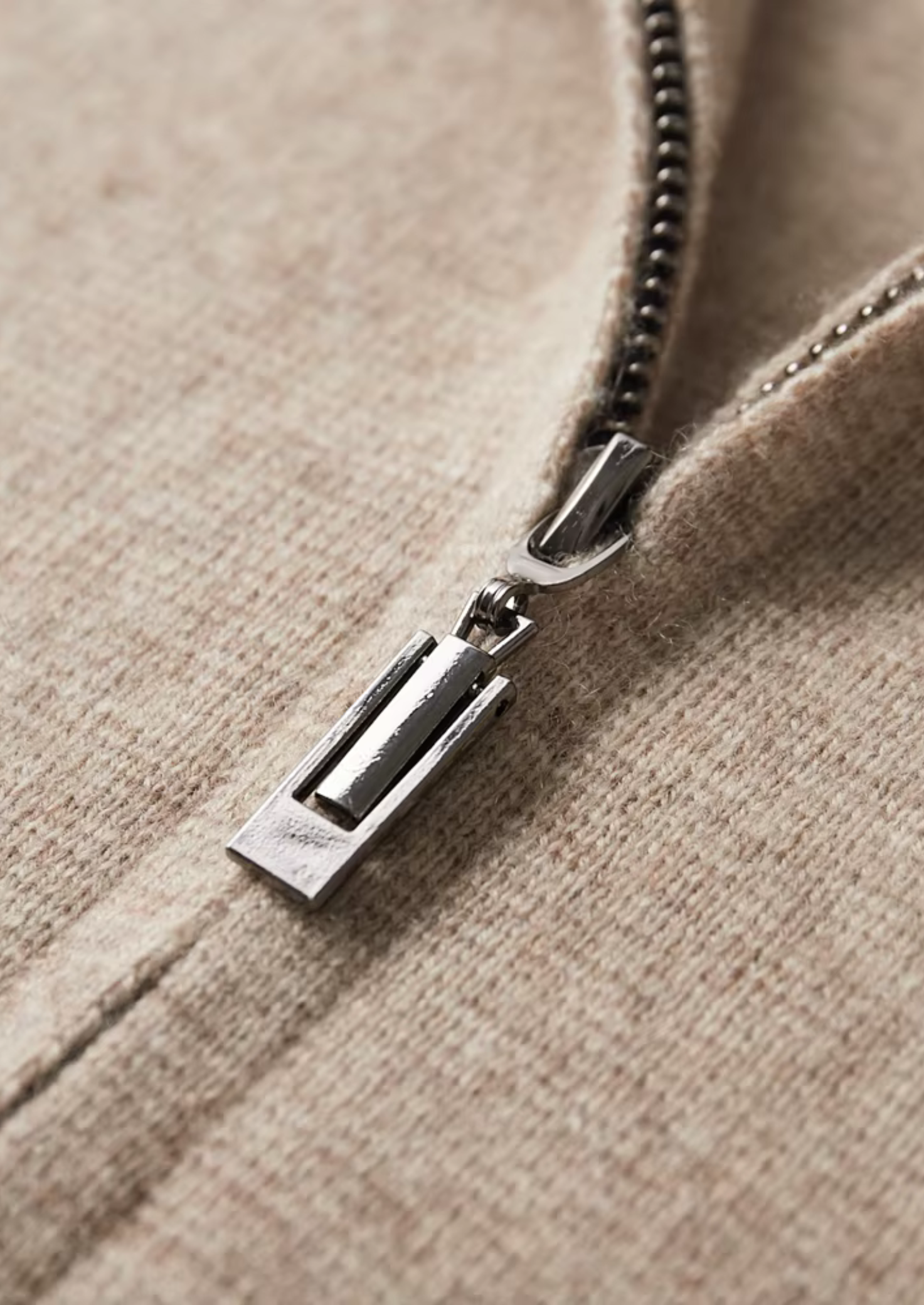 Oskar™ | Ekstrafin merinoull zip polo cardigan