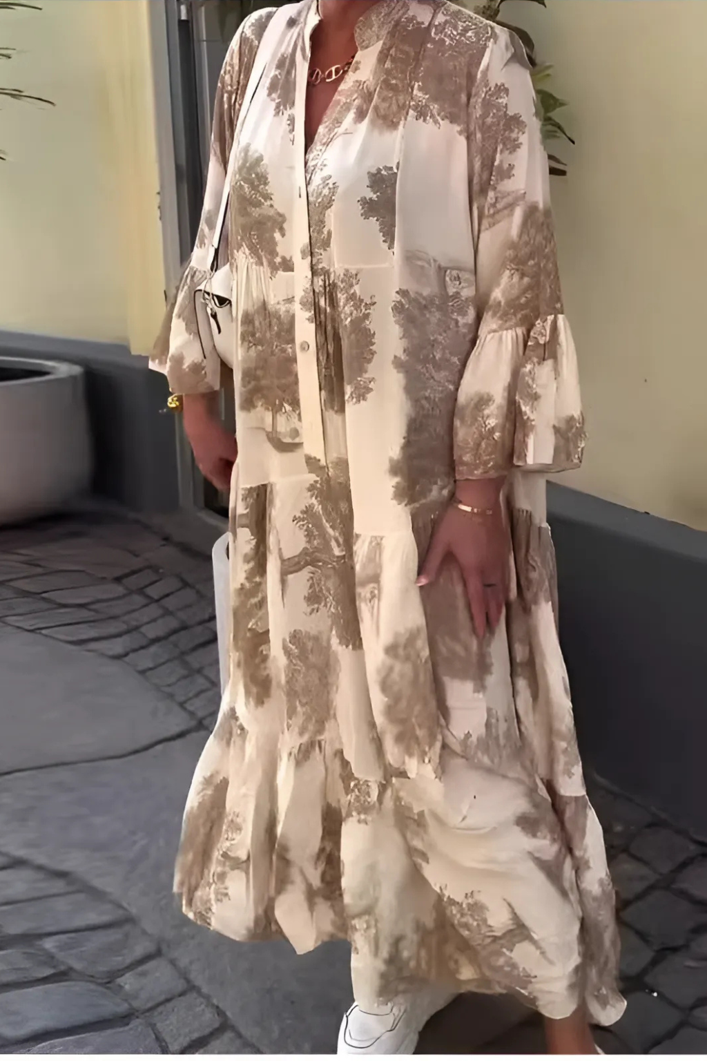 Signe™ | Blomstret maxikjole