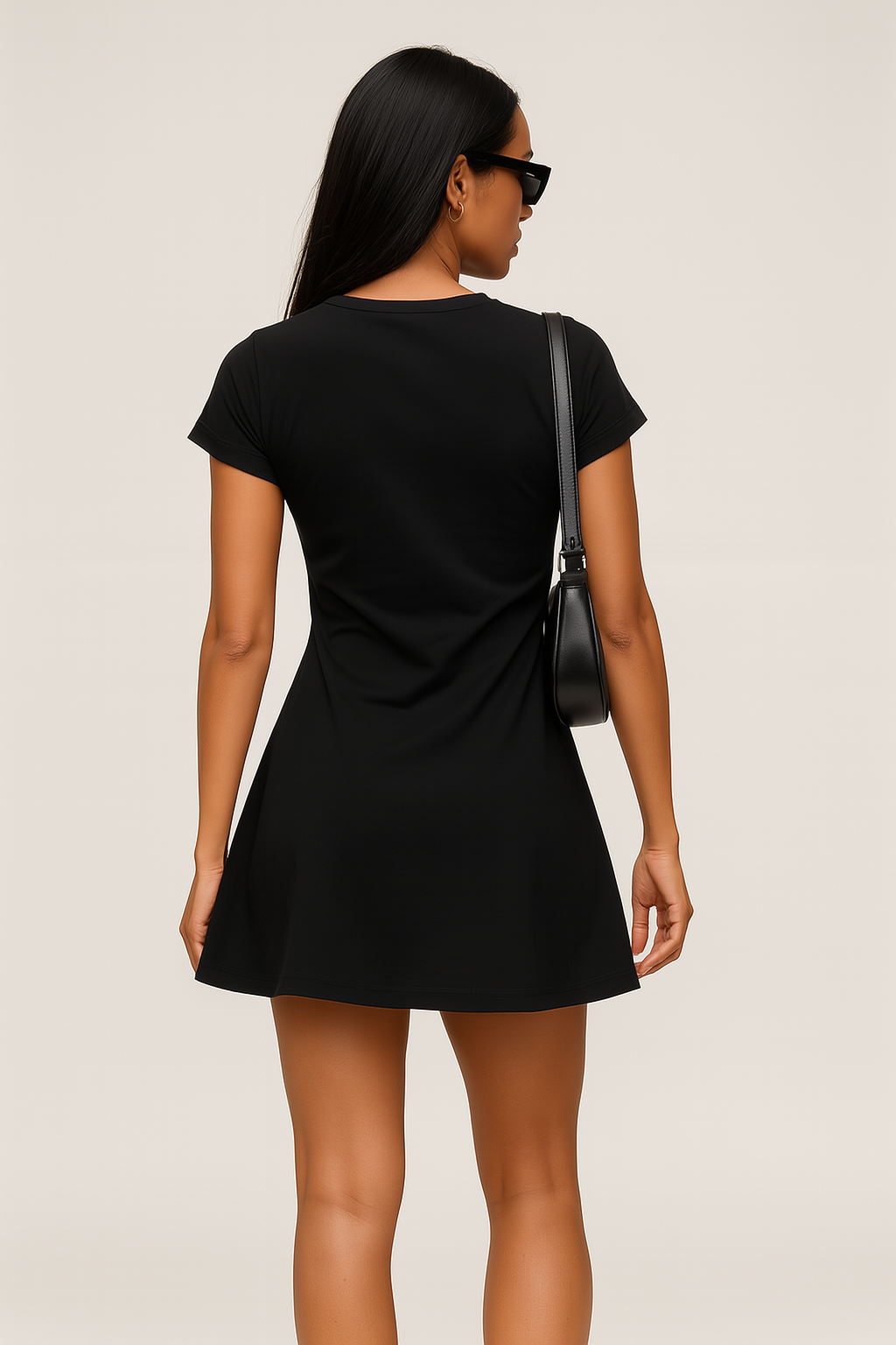 Freja™ | Sort draperingskjole