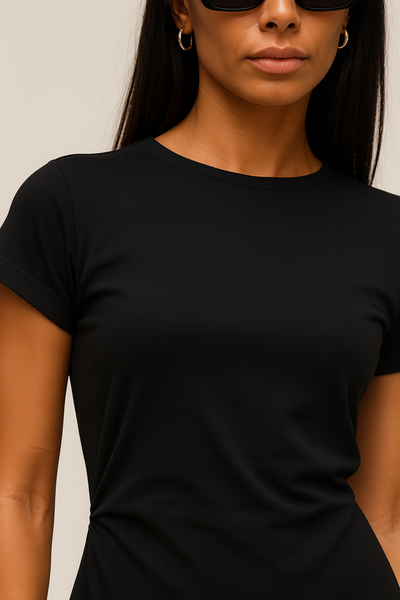 Freja™ | Sort draperingskjole