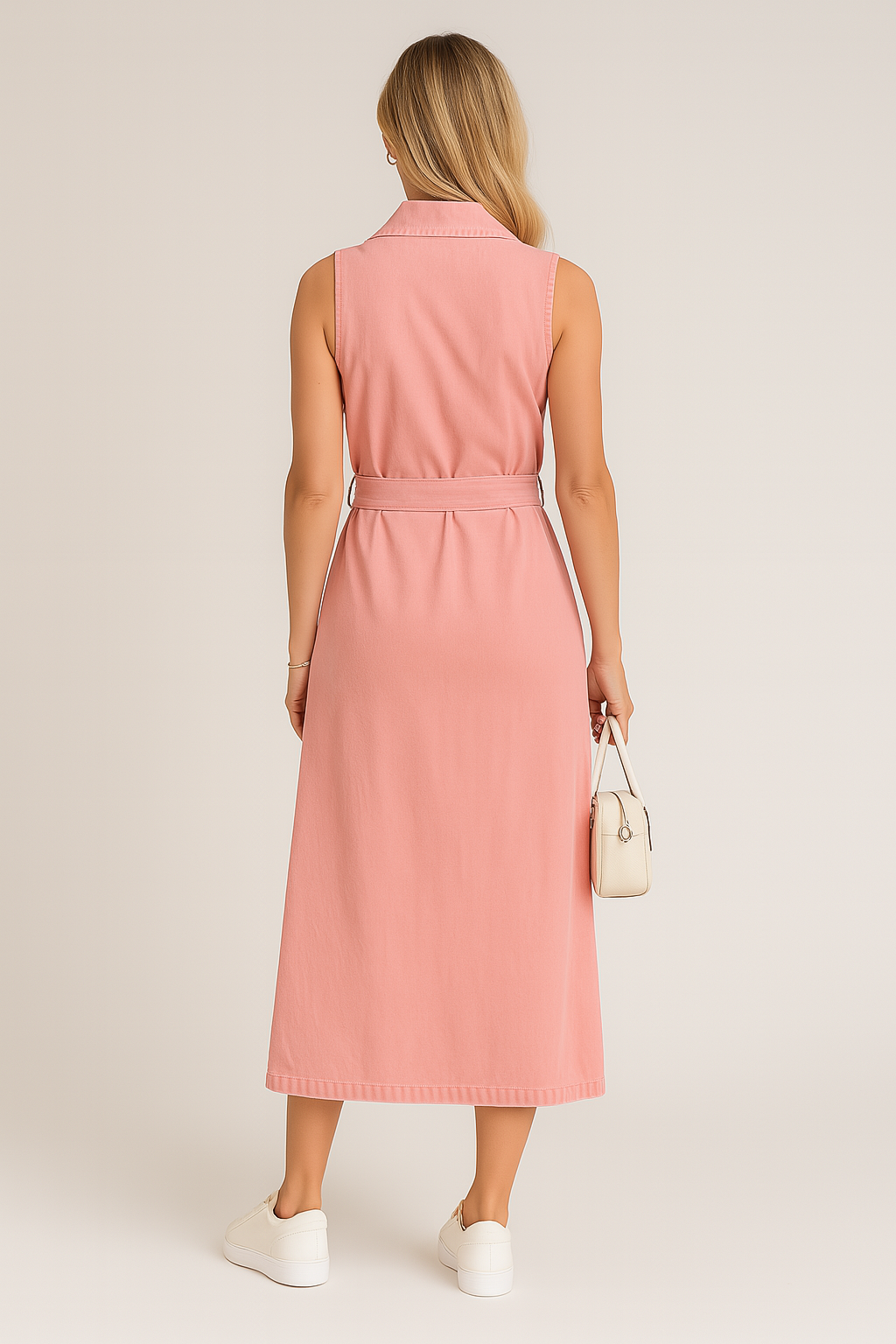 Eva™ | Ermeløs denimkjole