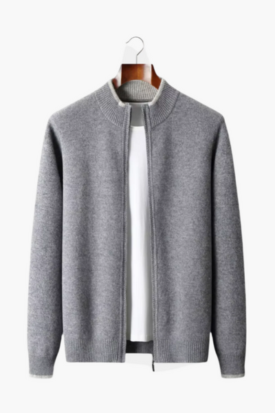 Sturla™ | Merinoull zip tofarget cardigan