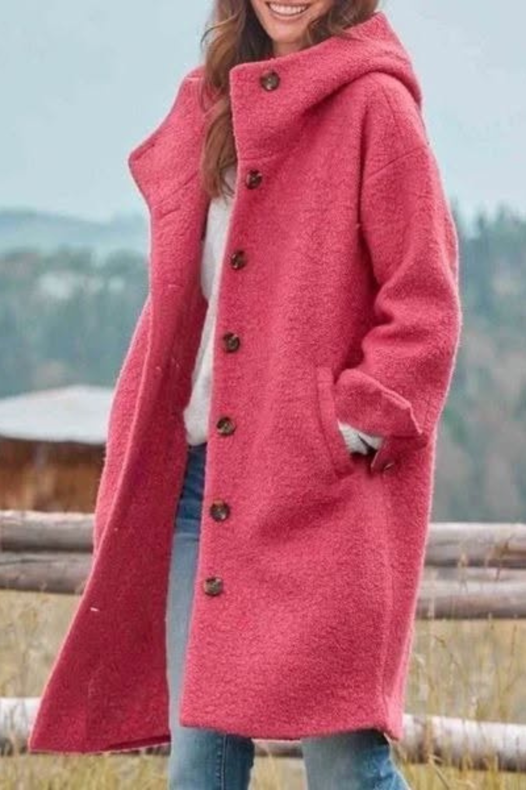 Solveig™ | Varm vinterjakke med hette