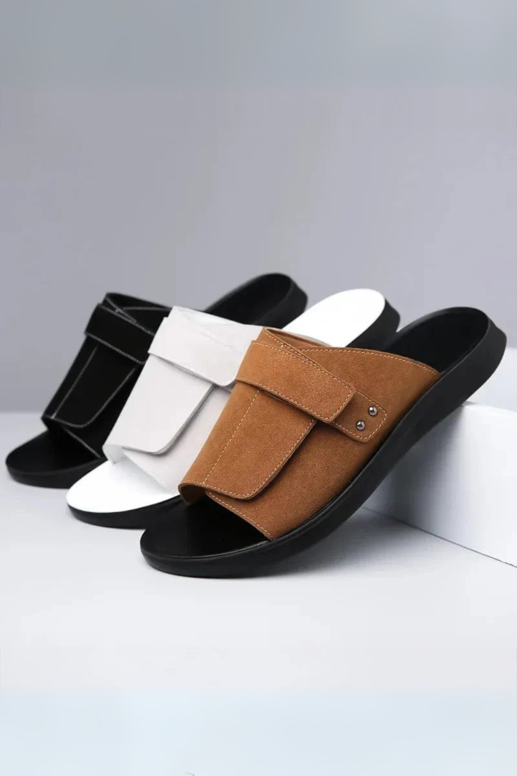 Jule™ | Semskede sandaler med stropp