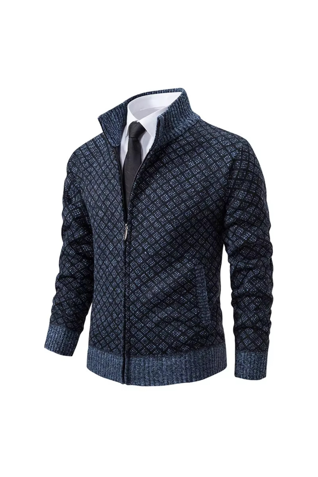 Harald™ | Strikket cardigan med glidelås