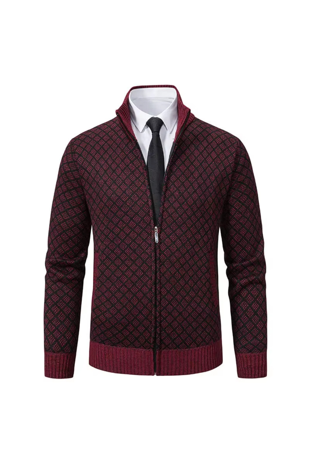 Harald™ | Strikket cardigan med glidelås