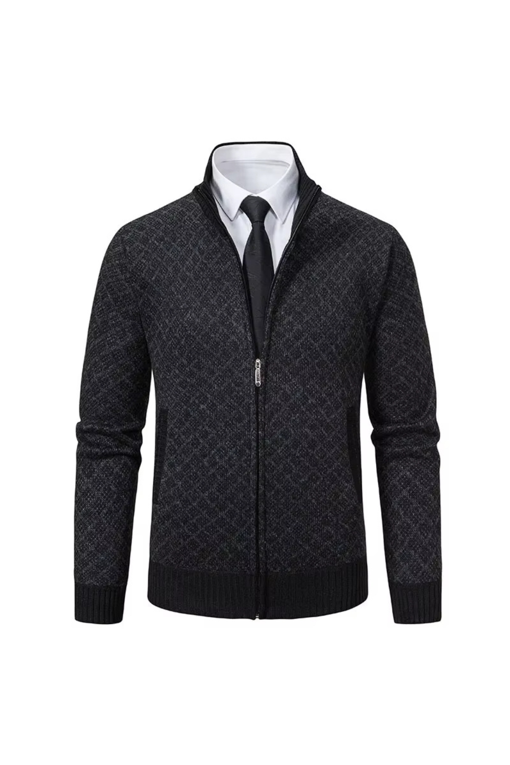 Harald™ | Strikket cardigan med glidelås