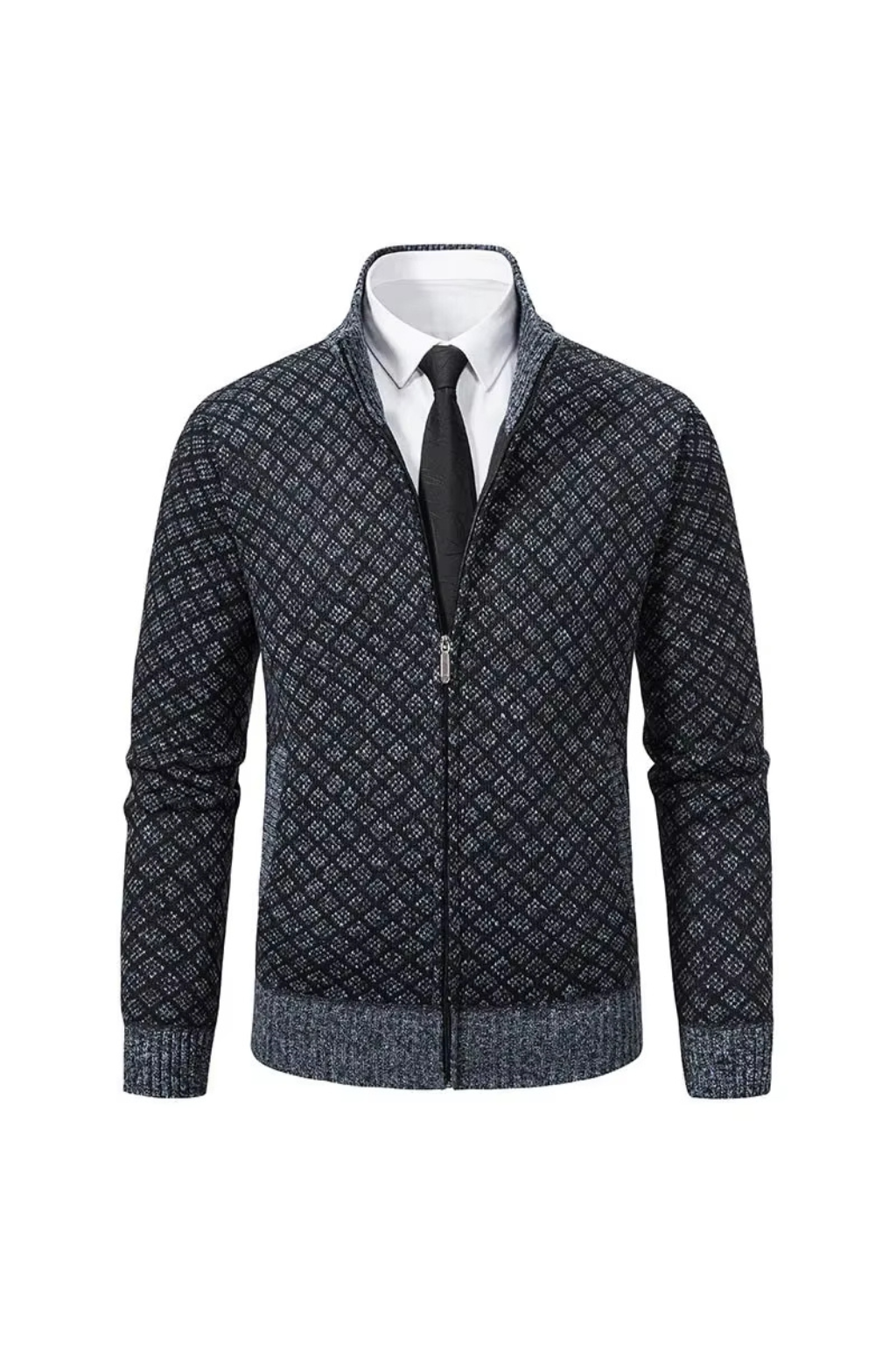 Harald™ | Strikket cardigan med glidelås
