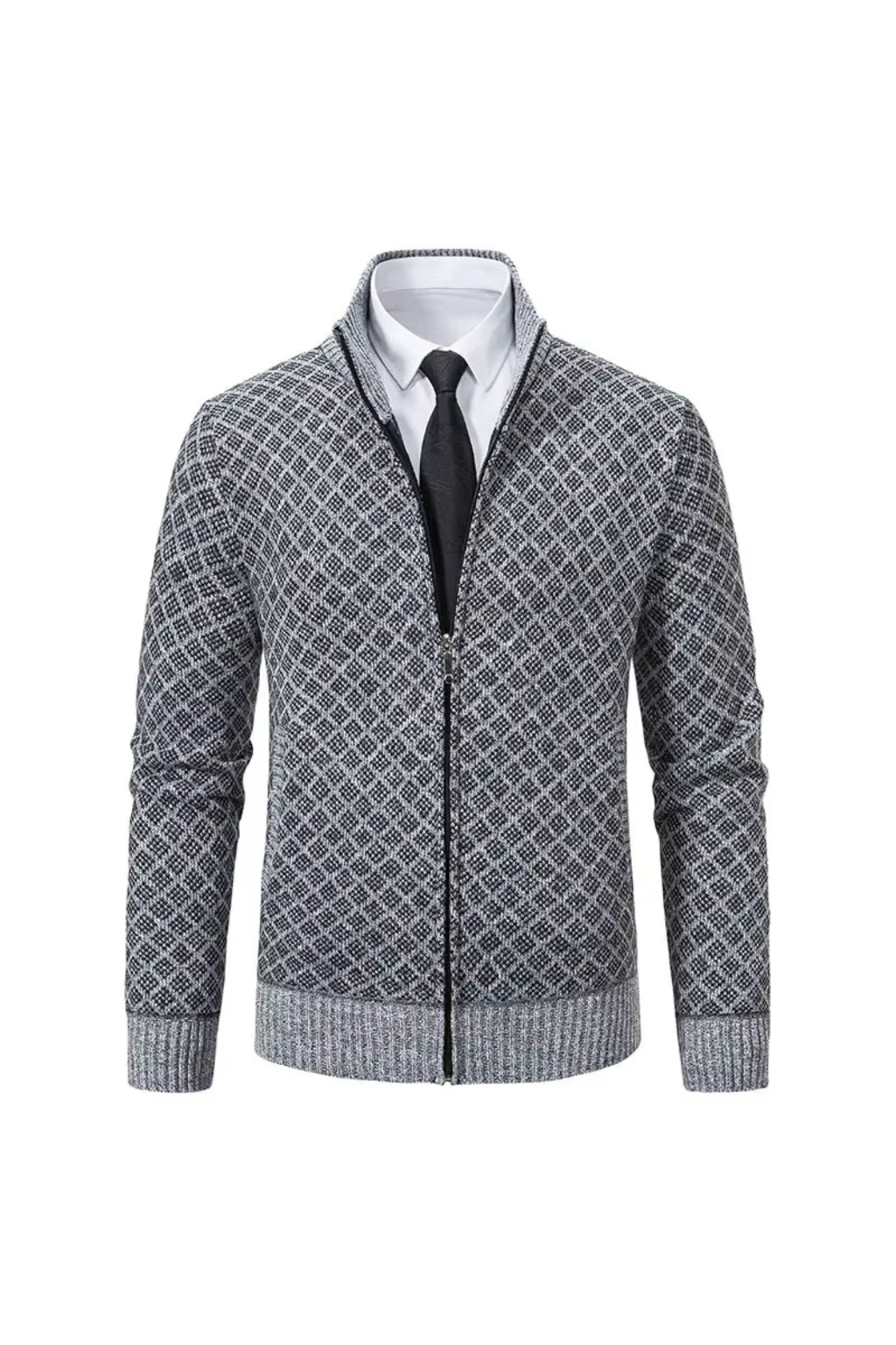 Harald™ | Strikket cardigan med glidelås