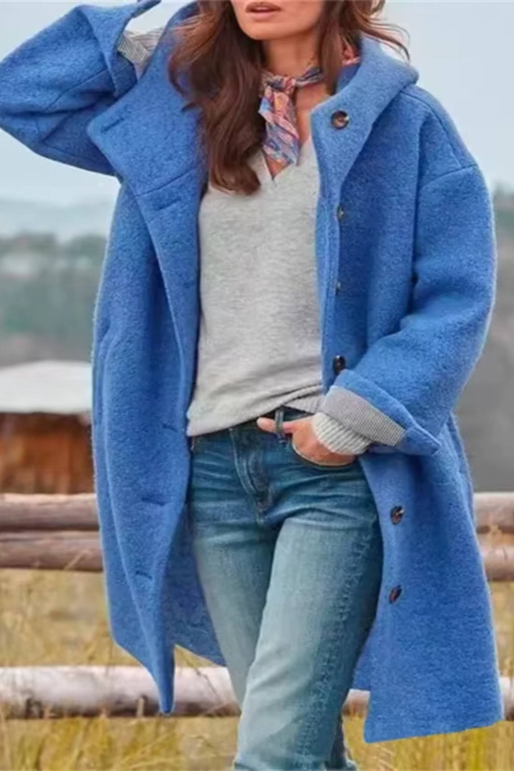 Solveig™ | Varm vinterjakke med hette