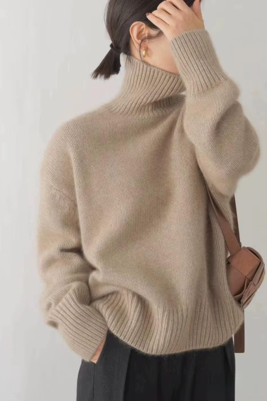 Sigrid™ | Varm høyhalset genser i merinoull