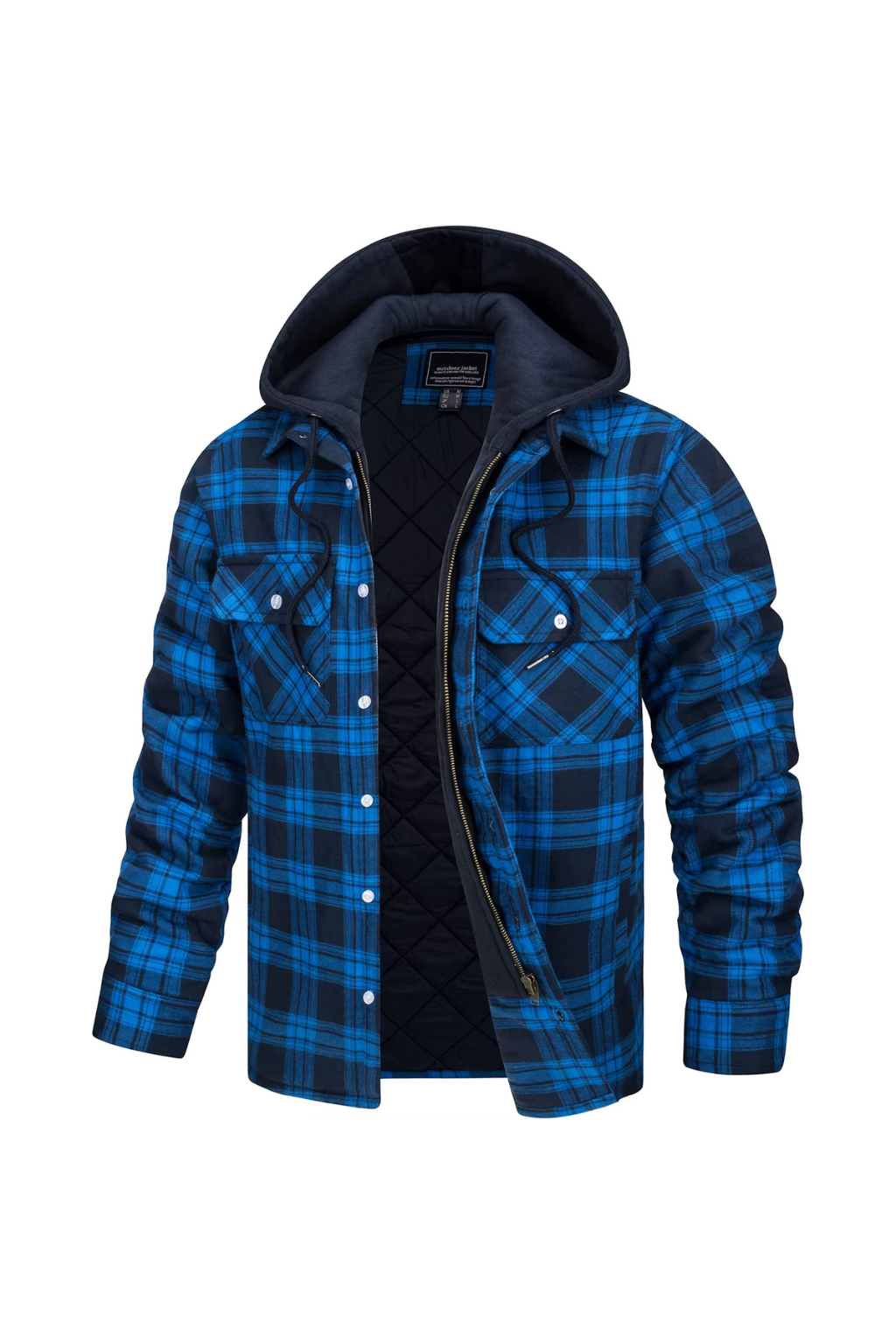 Sindre™ | Flanell vinterjakke med hette