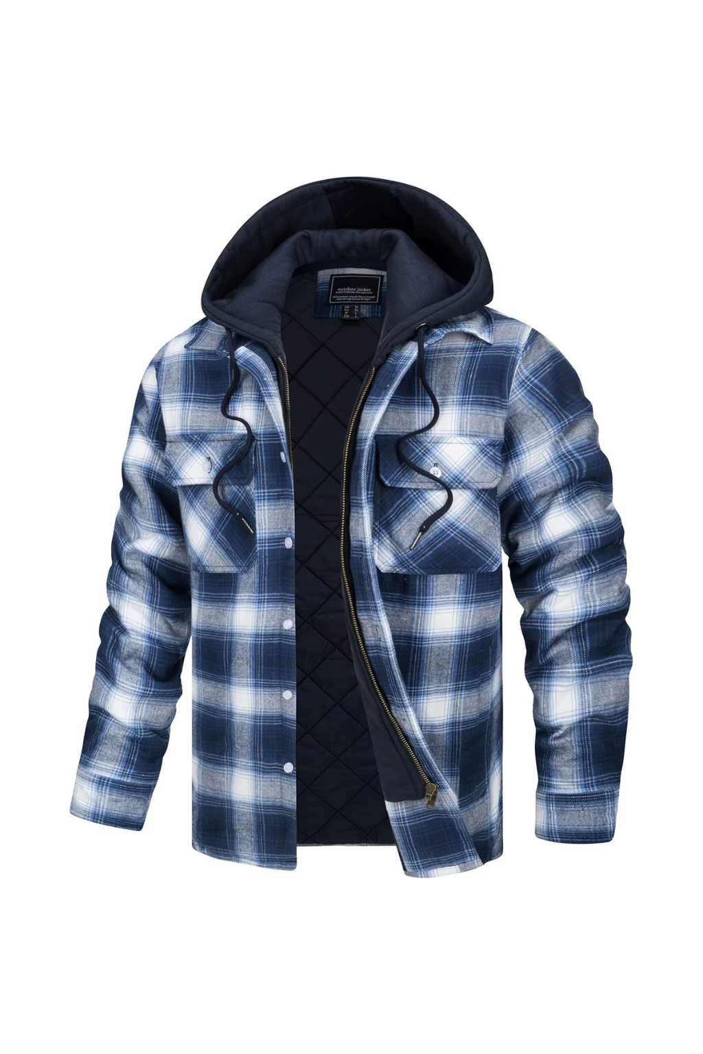 Sindre™ | Flanell vinterjakke med hette