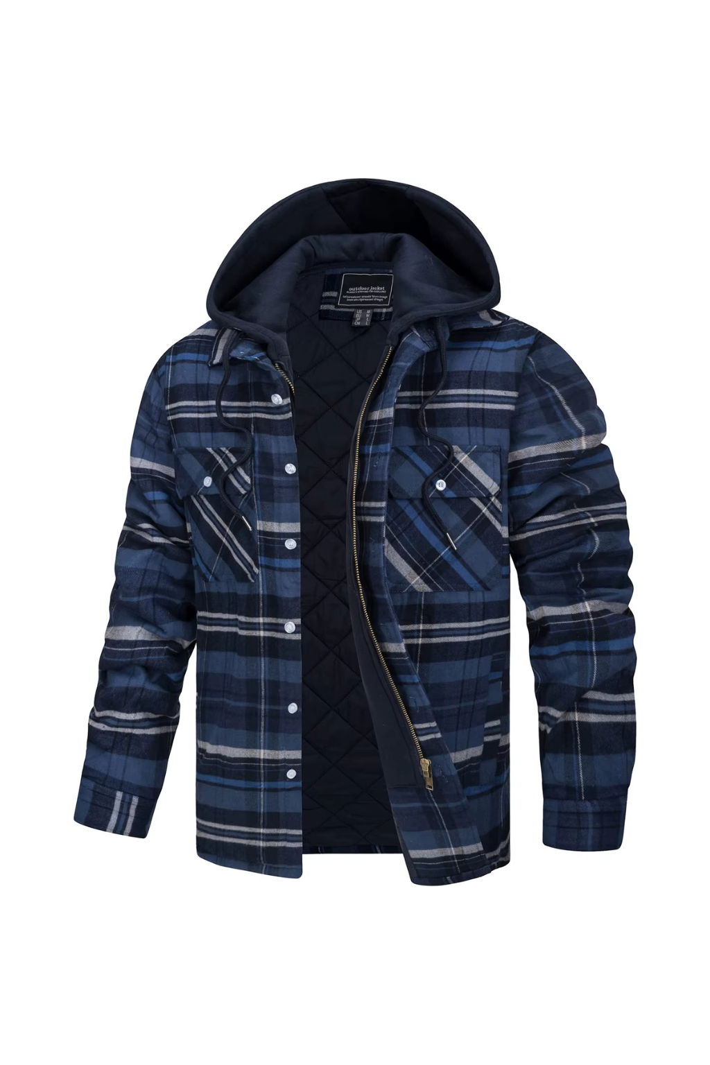 Sindre™ | Flanell vinterjakke med hette