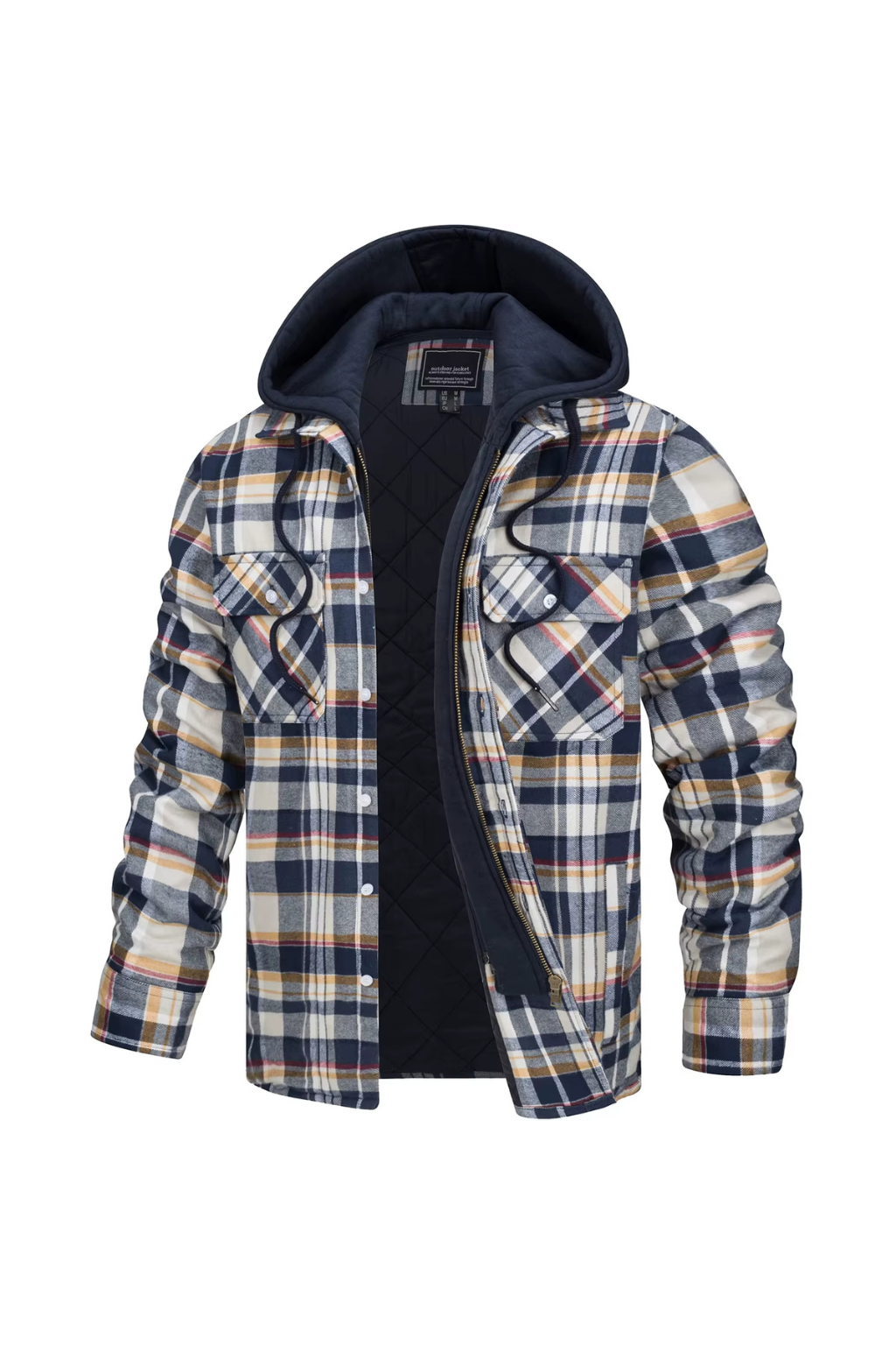 Sindre™ | Flanell vinterjakke med hette