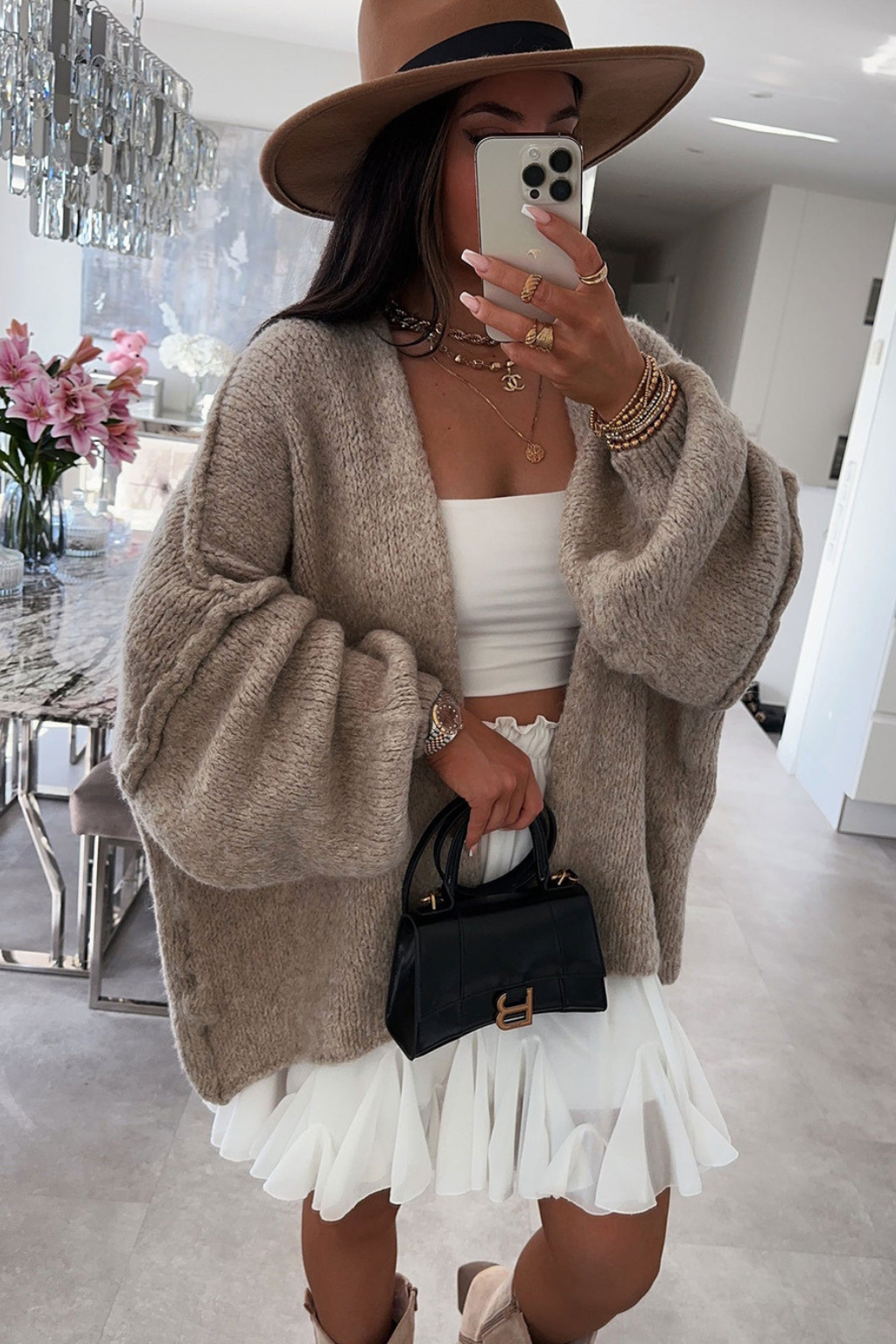 Marte™ | Oversized blazerjakke grå