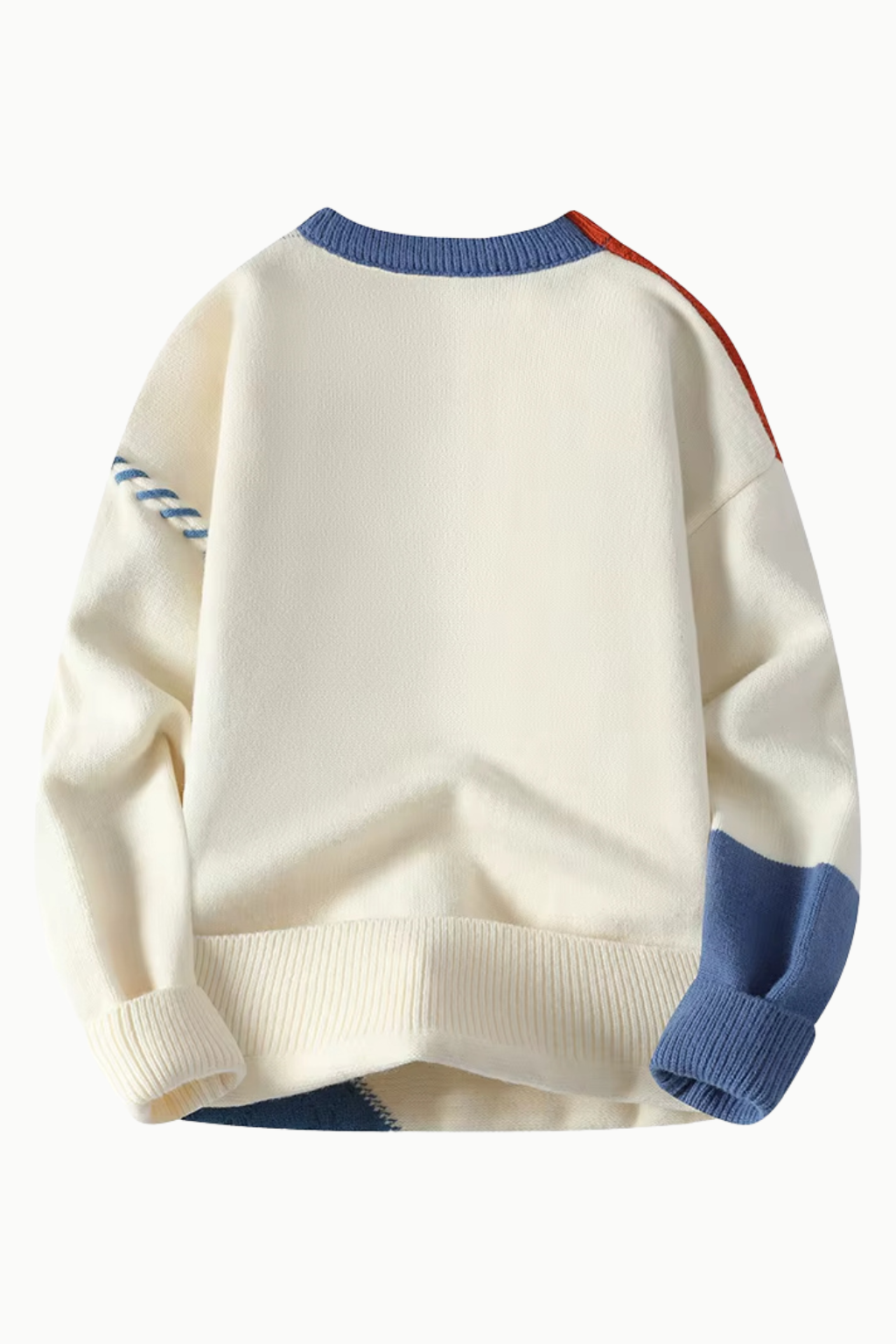 Mikkel™ | Patchwork strikkegenser