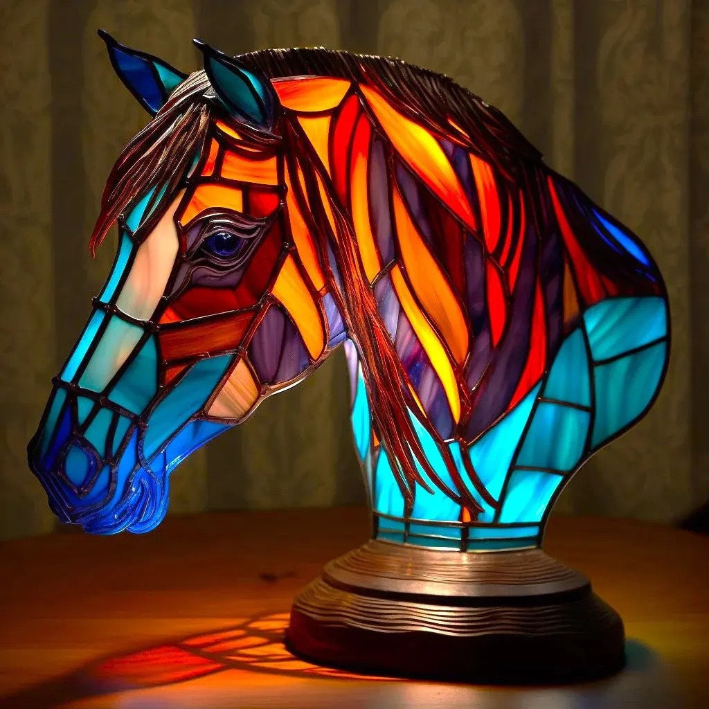 Pupuce – Magisk bordlampe i farget glass