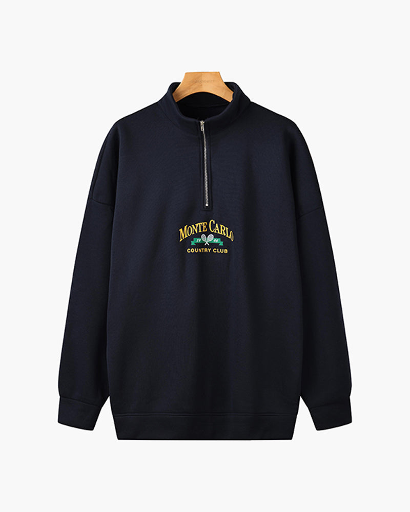 Sigurd™ | Monte Carlo vintage genser med kvart glidelås