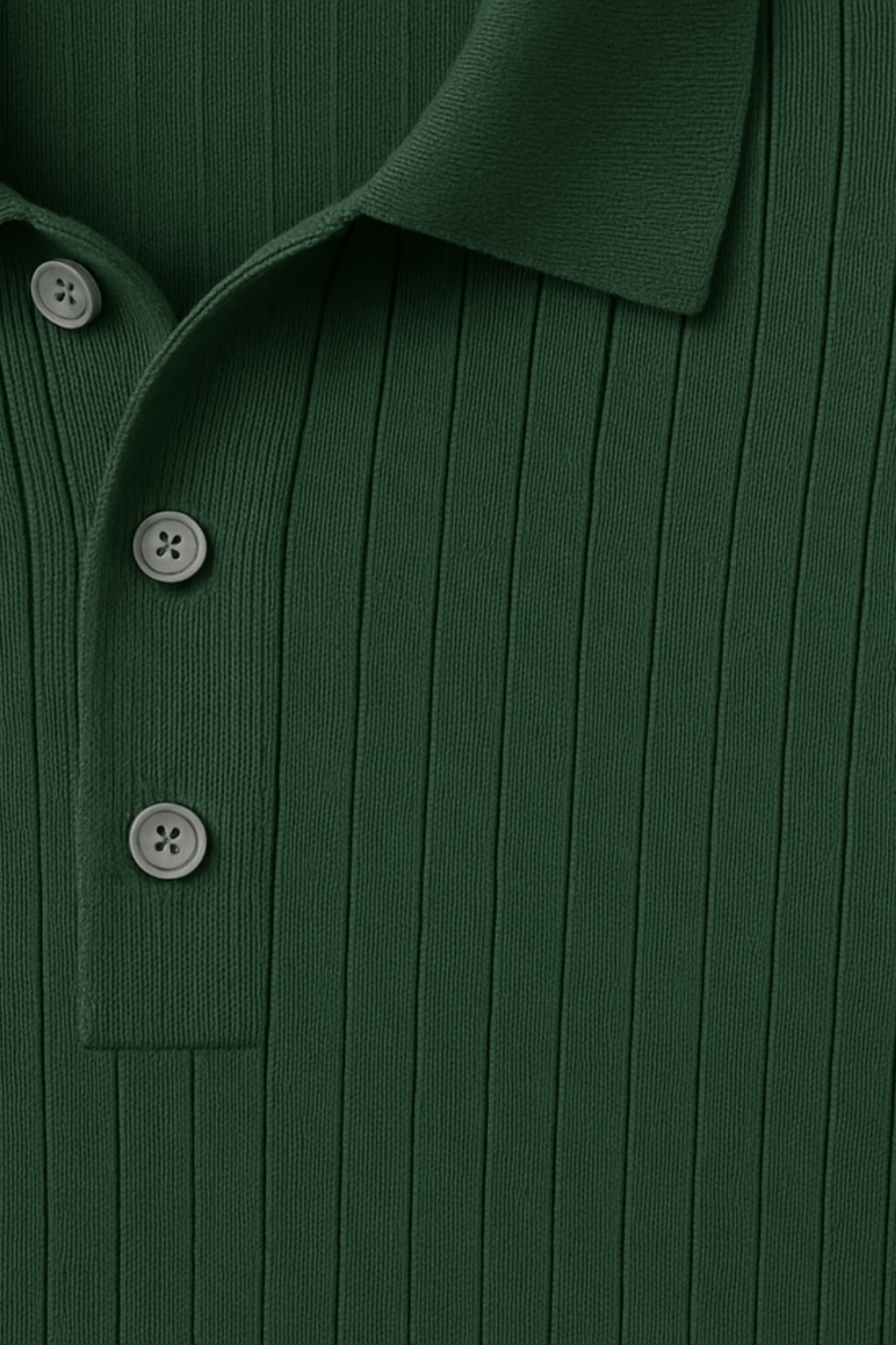 Jonas™ | Strikket poloskjorte med korte ermer