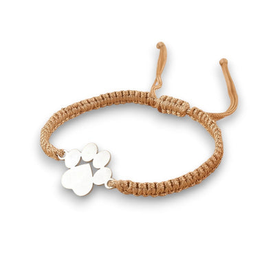 Descel | Rødt Pote Armbånd med Flettet Snor Merle