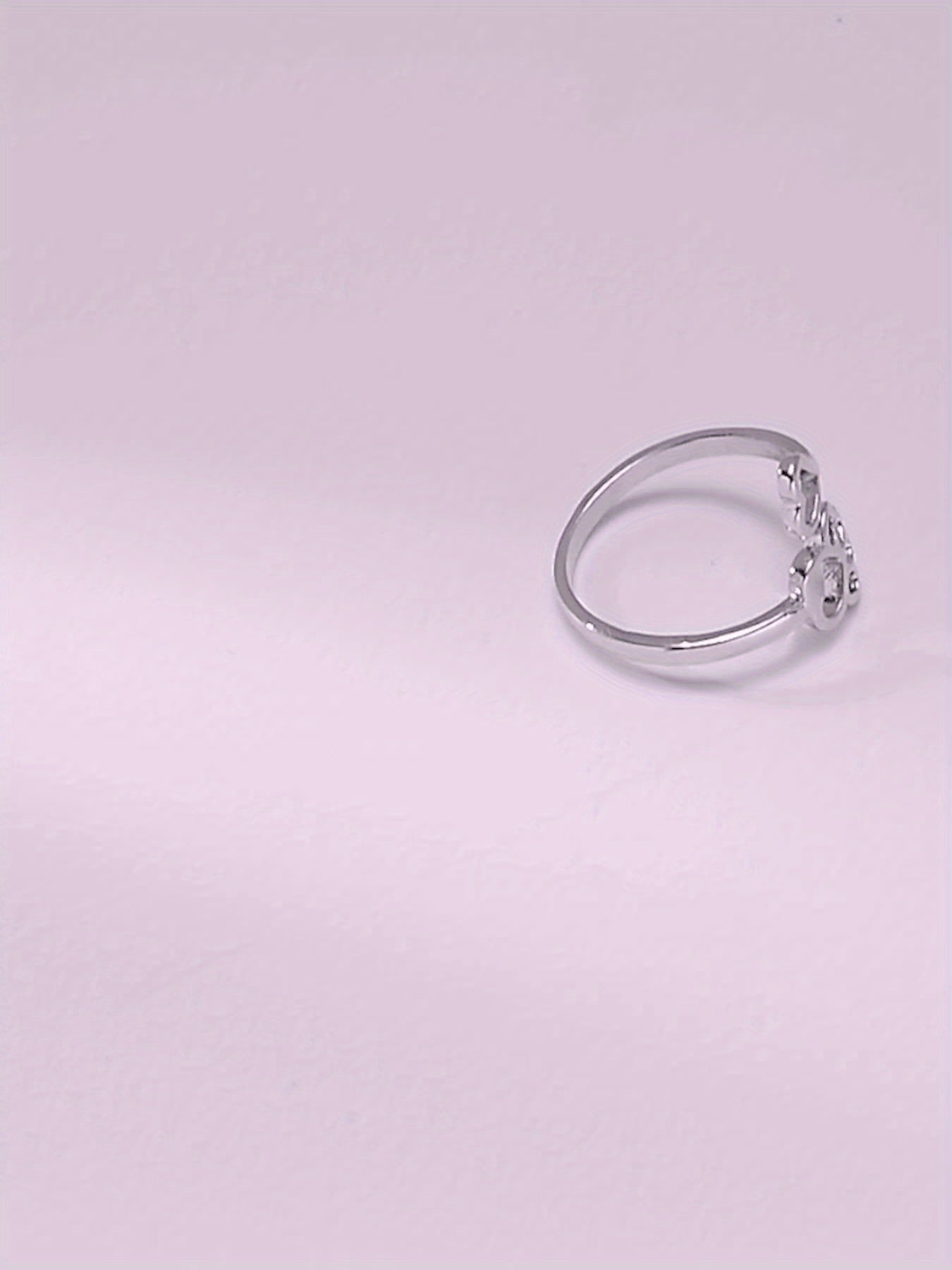 Descel | Pote & Hjerte Ring i Sterling Sølv