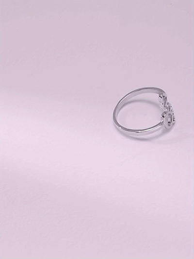 Descel | Pote & Hjerte Ring i Sterling Sølv