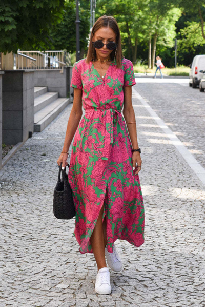 Sigrid™ | Blomstret maxikjole