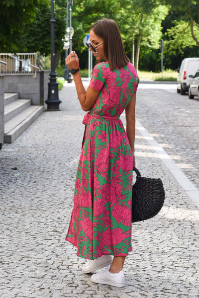 Sigrid™ | Blomstret maxikjole