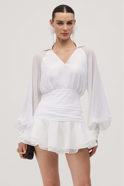 Liv™ | Elegant minikjole med statement-ermer