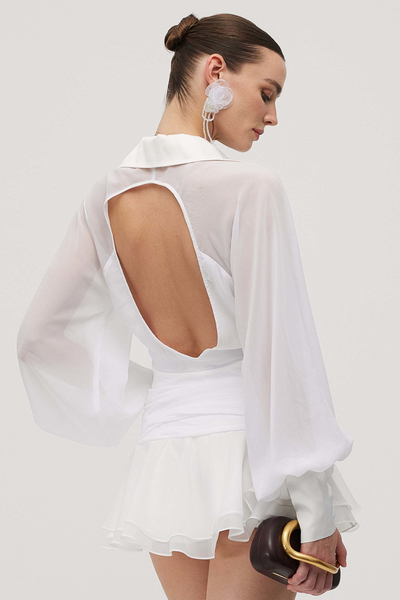 Liv™ | Elegant minikjole med statement-ermer