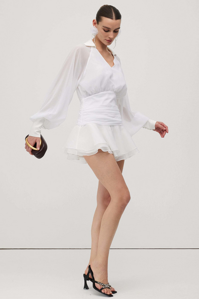 Liv™ | Elegant minikjole med statement-ermer