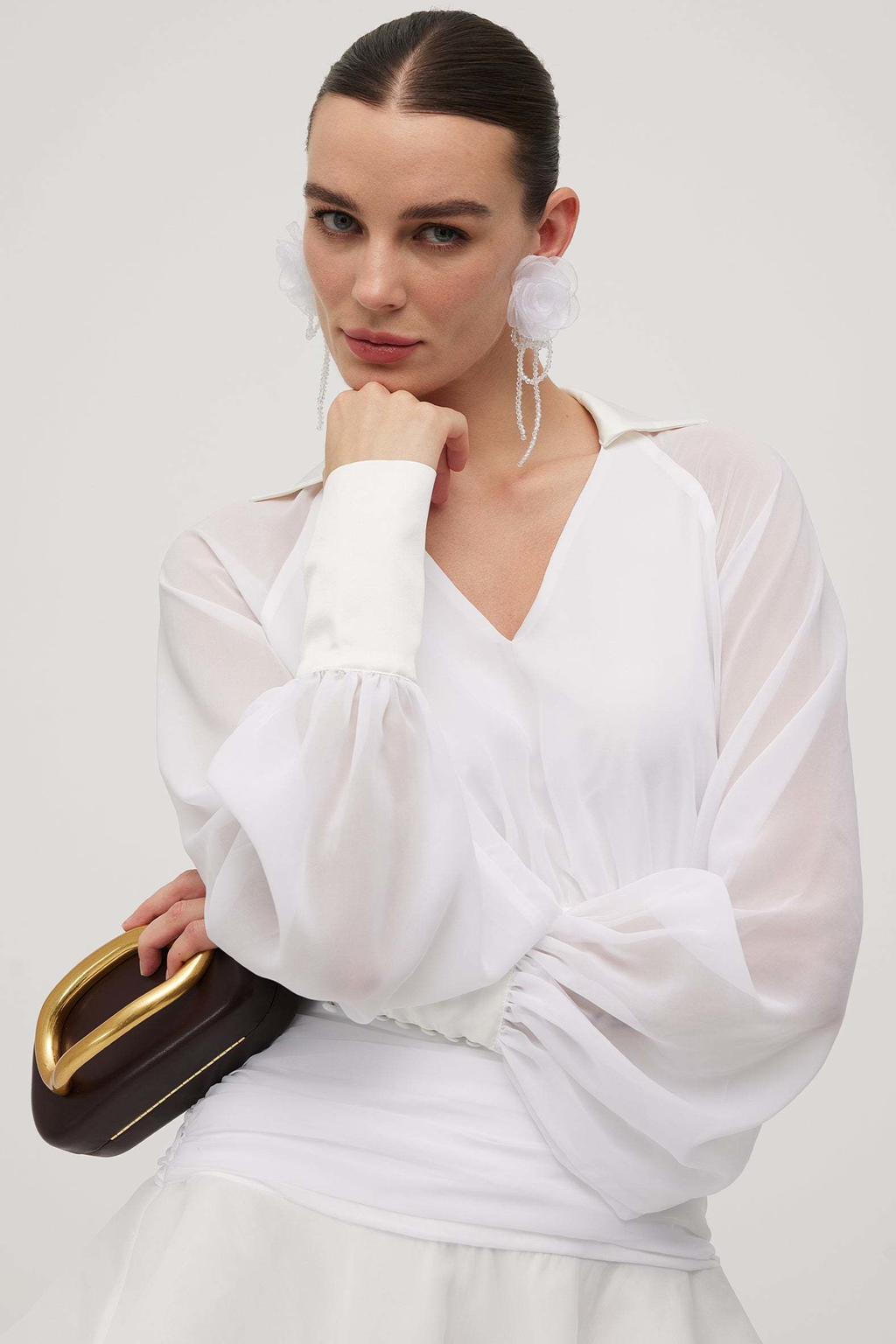 Liv™ | Elegant minikjole med statement-ermer
